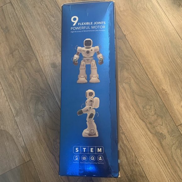 RUKO CARLE LARGE SMART APP PROGRAMMABLE VOICE APP ROBOT TOY GREEN & WHITE - Picture 4 of 7